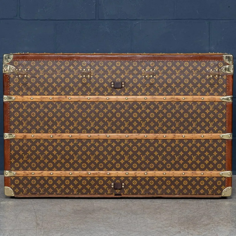 Discount Pamono Vintage Malle Haute in Monogram Canvas from Louis Vuitton, 1920