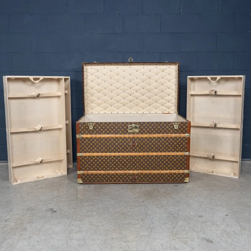 Discount Pamono Vintage Malle Haute in Monogram Canvas from Louis Vuitton, 1920