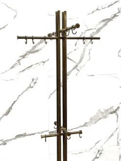 Outlet Pamono Vintage Marble and Brass Coat Rack by Renato Zevi for Metalarte, 1970