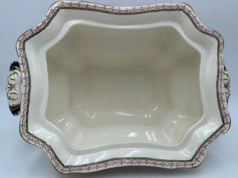 Pamono Vintage Masons Tureen with Brocade Decor, 1950s> Serving Dishes