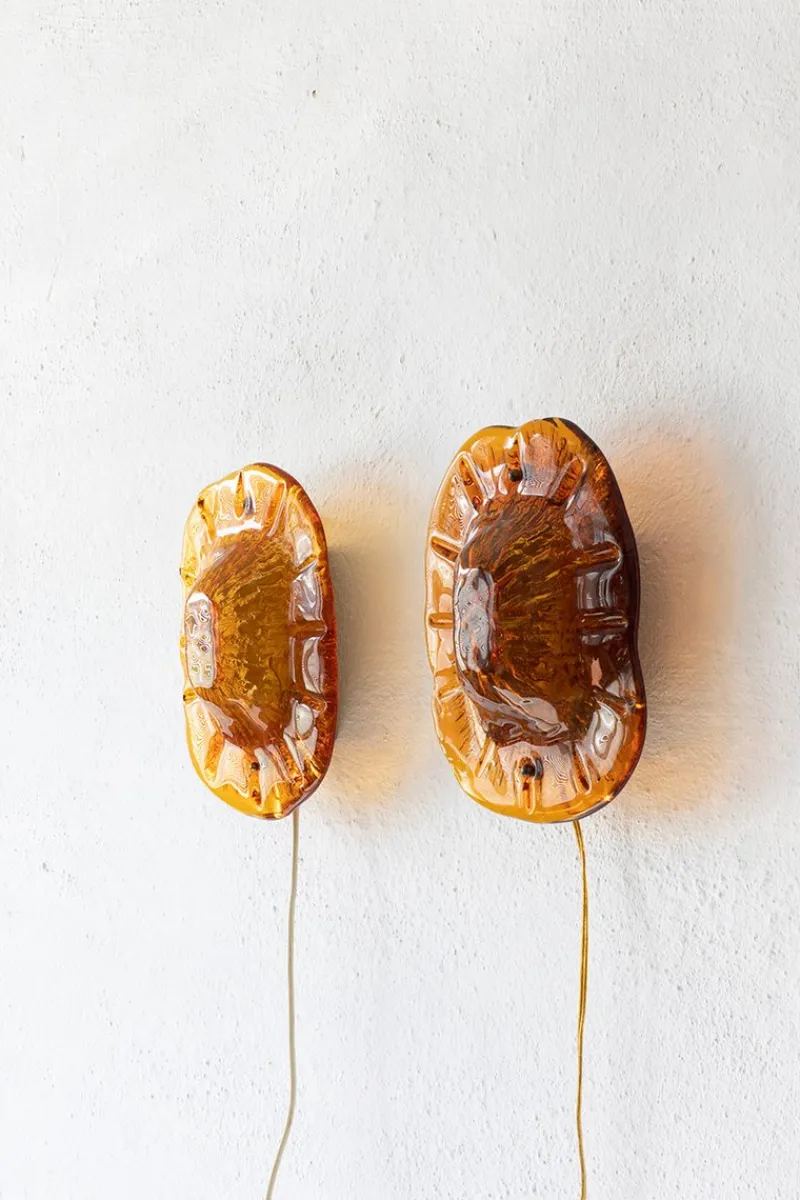 Outlet Pamono Vintage Medaillon Wall Lamps by Vitrika, 1960s, Set of 2
