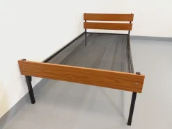 New Pamono Vintage Metal and Formica Bed, 1960s