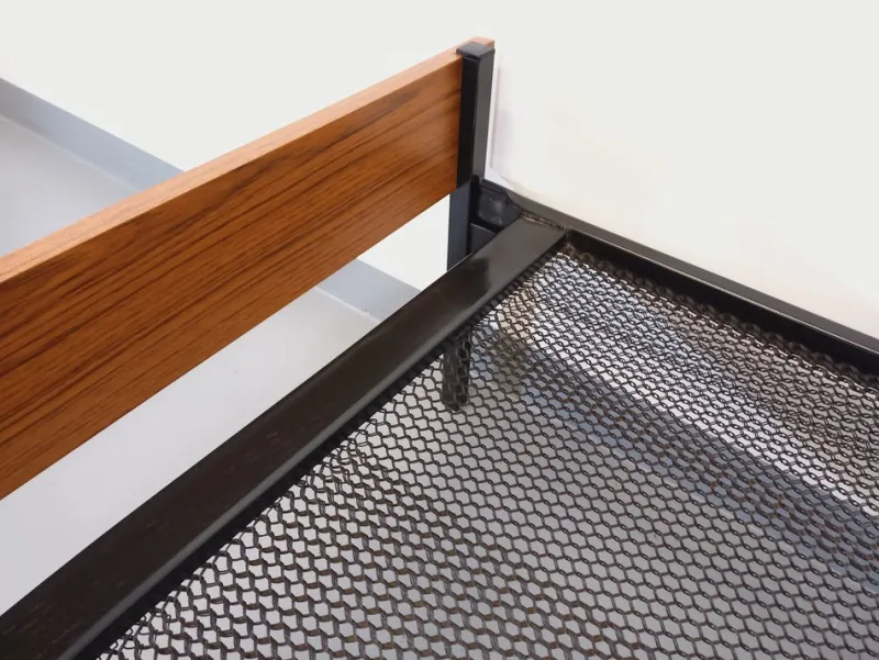 New Pamono Vintage Metal and Formica Bed, 1960s