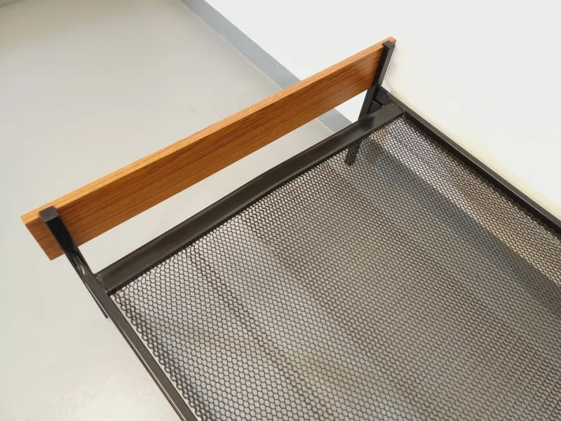 New Pamono Vintage Metal and Formica Bed, 1960s