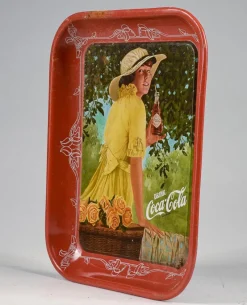 Pamono Vintage Metal Coca Cola Tray, 1980s><noscript><img width=