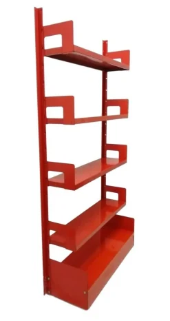 Pamono Vintage Metal Congresso Bookcase from Lips Vago, 1960s><noscript><img width=
