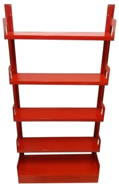 Pamono Vintage Metal Congresso Bookcase from Lips Vago, 1960s><noscript><img width=