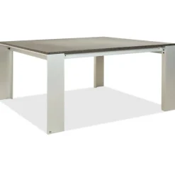 Best Pamono Vintage Metal Dining Table in Black Anthracite Granite and Metal by Rolf Benz
