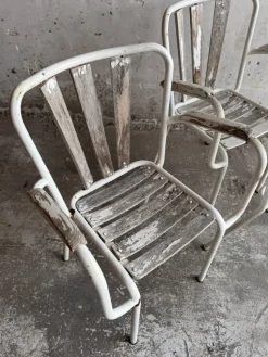 Pamono Vintage Metal Garden Chairs, Set of 4><noscript><img width=