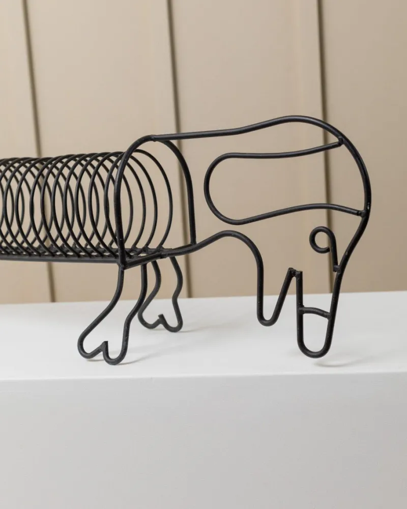 Discount Pamono Vintage Metal Spiral Dachshund Holder, 1980s