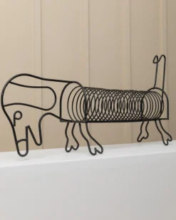 Discount Pamono Vintage Metal Spiral Dachshund Holder, 1980s