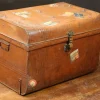 Pamono Vintage Metal Trunk, 1920s> Trunks Crates & Baskets