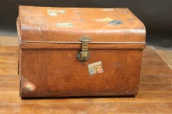 Pamono Vintage Metal Trunk, 1920s><noscript><img width=