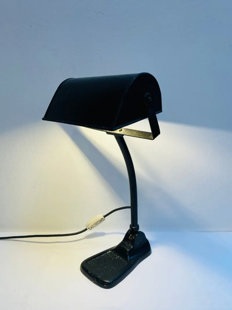 Pamono Vintage Metal Workshop Lamp, 1920s> Table Lamps