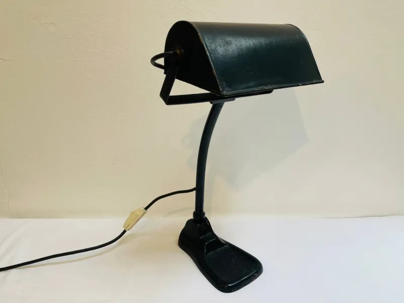 Pamono Vintage Metal Workshop Lamp, 1920s> Table Lamps