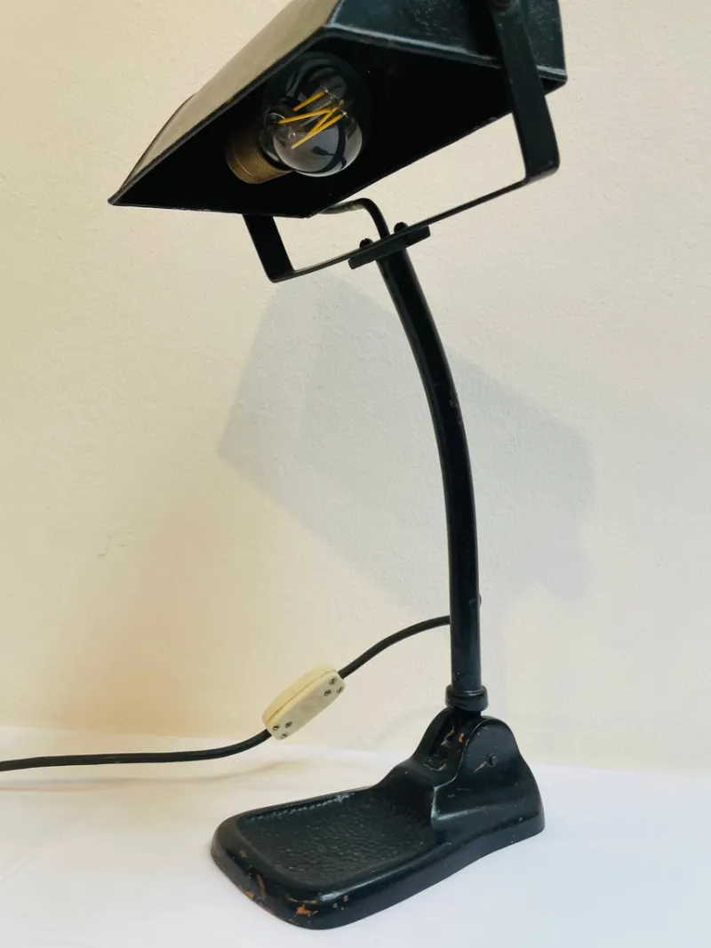 Pamono Vintage Metal Workshop Lamp, 1920s> Table Lamps