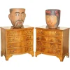 Best Pamono Vintage Mexican Folk Art Terracotta Pots, 1960s, Set of 2