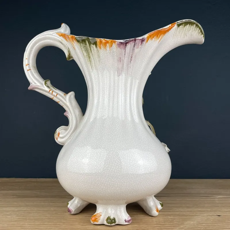 Pamono Vintage Mid 20th Century Italian Ceramic Pitcher by Bassano, 1970s> Bottles, Carafes & Jugs