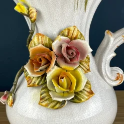 Pamono Vintage Mid 20th Century Italian Ceramic Pitcher by Bassano, 1970s><noscript><img width=