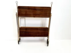 Pamono Vintage Mid-Century Folding Bar Cart Trolley, 1960s