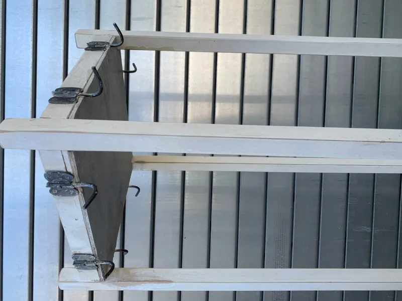 Pamono Vintage Mid-Century Wooden Standing Coat Rack, Poland, 1950s> Racks, Hooks & Valets