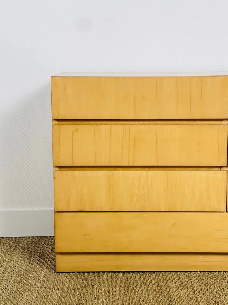 Pamono Vintage Minimalist Maple Chest of Drawers, 1960s