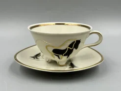 Pamono Vintage Mocha Service in Ivory Porcelain by Winterling, 1950s, Set of 11><noscript><img width=
