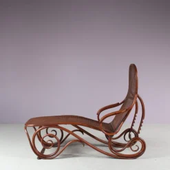 Pamono Vintage Model 2 Adjustable Chaise Lounge by Thonet, 1890s