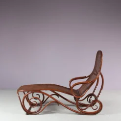 Pamono Vintage Model 2 Adjustable Chaise Lounge by Thonet, 1890s