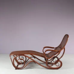 Pamono Vintage Model 2 Adjustable Chaise Lounge by Thonet, 1890s