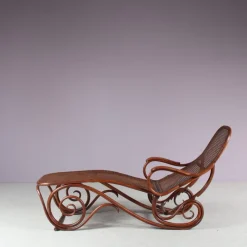 Pamono Vintage Model 2 Adjustable Chaise Lounge by Thonet, 1890s