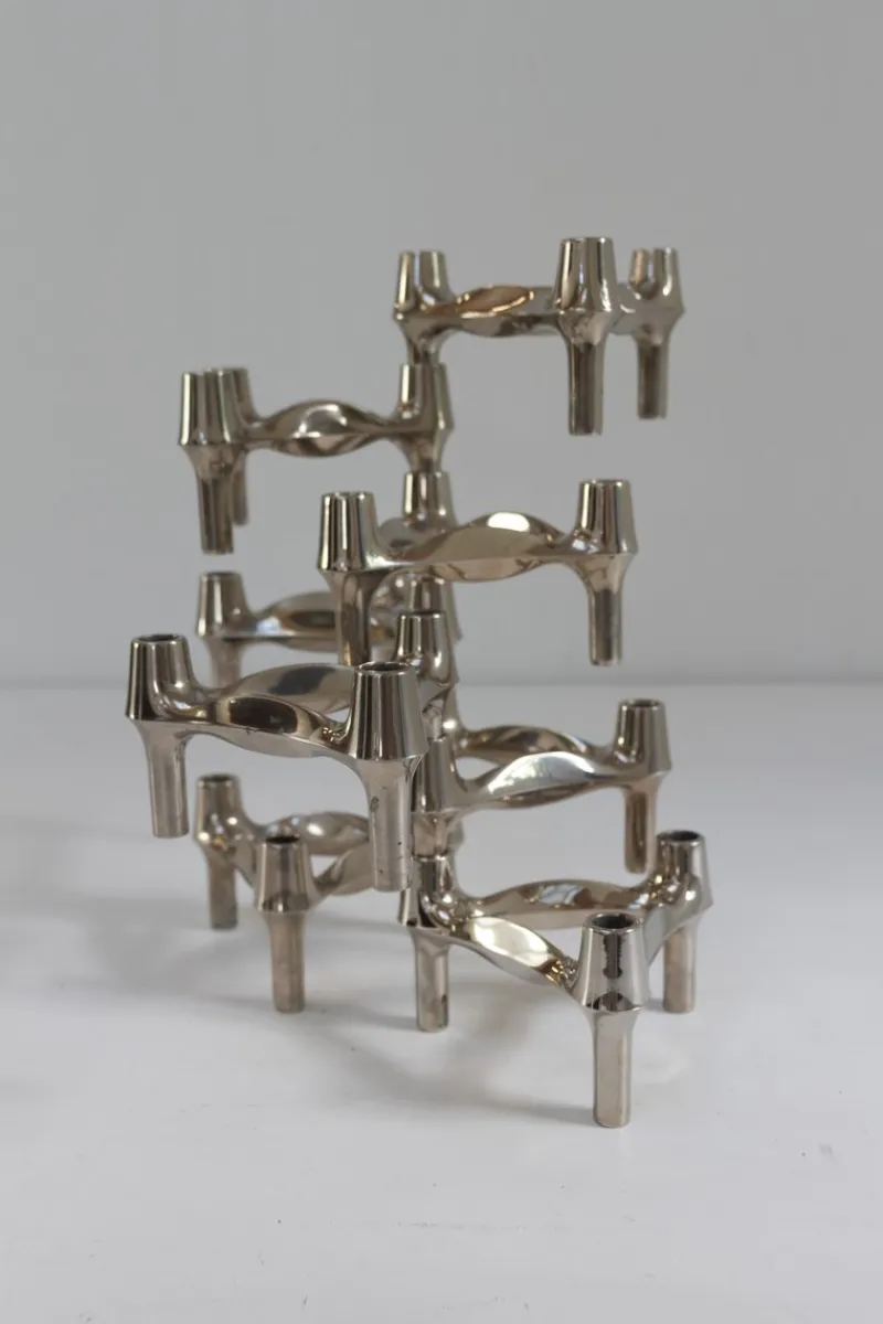 Discount Pamono Vintage Modular Candleholders by Stoffi & Nagel for BMF, 1960s, Set of 8