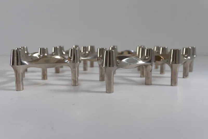 Discount Pamono Vintage Modular Candleholders by Stoffi & Nagel for BMF, 1960s, Set of 8