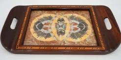 Pamono Vintage Morpho Butterfly Tray, 1940s> Trays