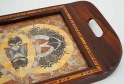 Pamono Vintage Morpho Butterfly Tray, 1940s><noscript><img width=