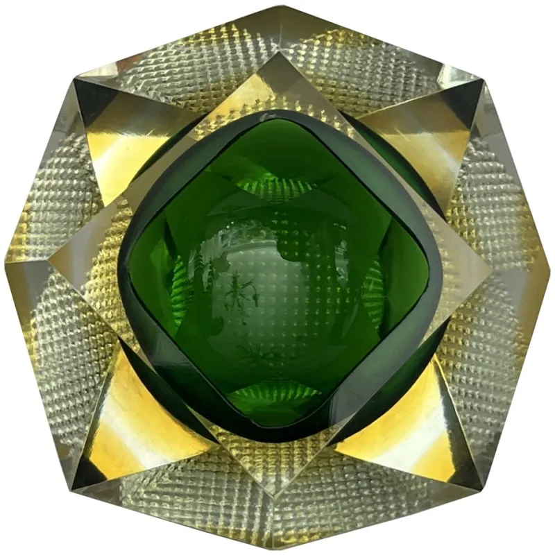 Pamono Vintage Murano Faceted Sommerso Geode Bowl, 1960s> Bowls