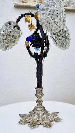 Pamono Vintage Murano Glass Grape Table Lamp, 1975><noscript><img width=
