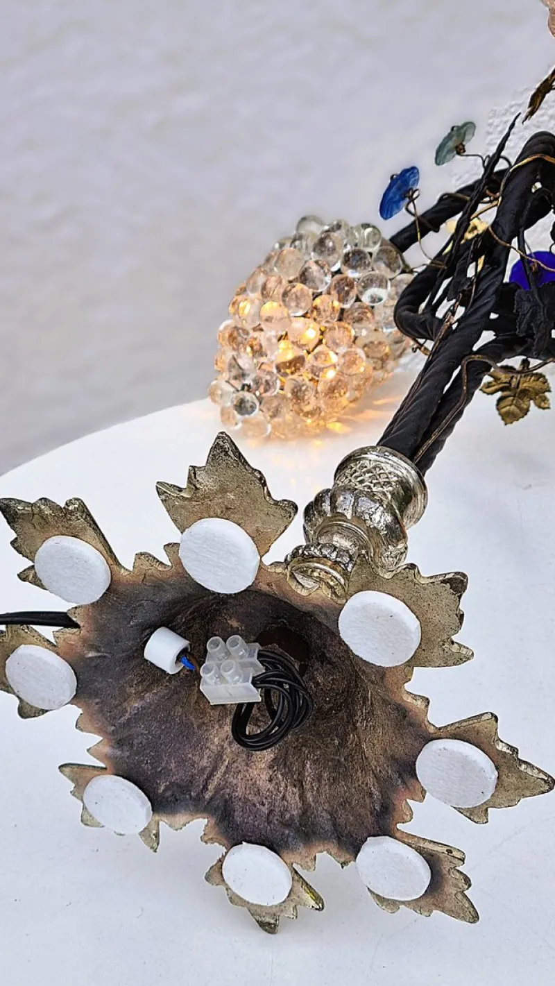 Pamono Vintage Murano Glass Grape Table Lamp, 1975> Table Lamps