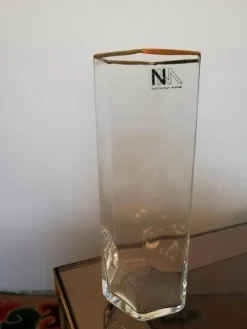 Pamono Vintage Murano Hexagonal Tumbler Glasses attributed to Nason Moretti, Italy, 1970s, Set of 12><noscript><img width=