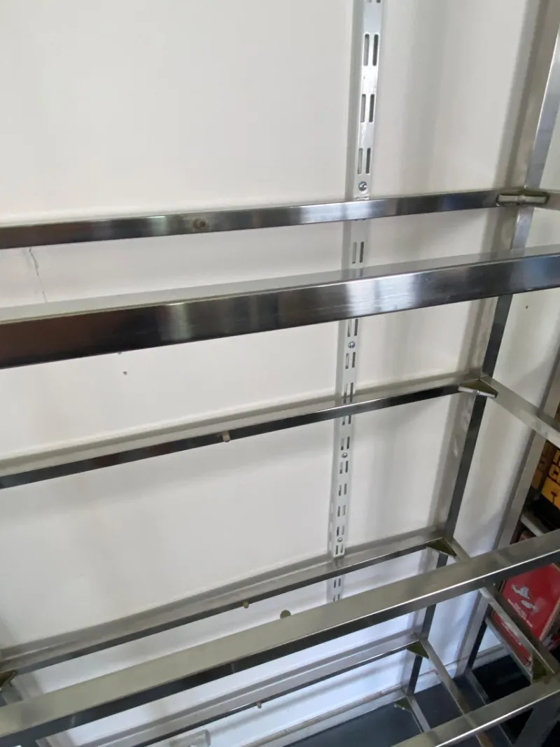 Pamono Vintage N2 Wall Shelf in Glass and Chrome, 1970> Shelves & Wall Units