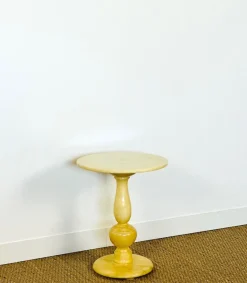 Pamono Vintage Natural Onyx Pedestal Table with Sculptural Design, 1960> Console Tables