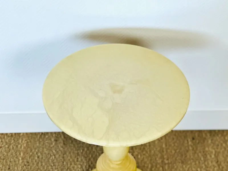 Pamono Vintage Natural Onyx Pedestal Table with Sculptural Design, 1960> Console Tables