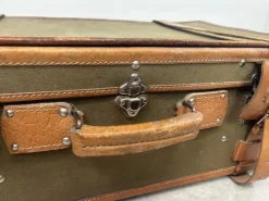 Pamono Vintage Naval Suitcase in Leather, 1930s><noscript><img width=