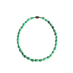 Pamono Vintage Necklace with Genuine Turquoise and Sterling Silver by Erik Poul Fenster, Denmark> Necklaces