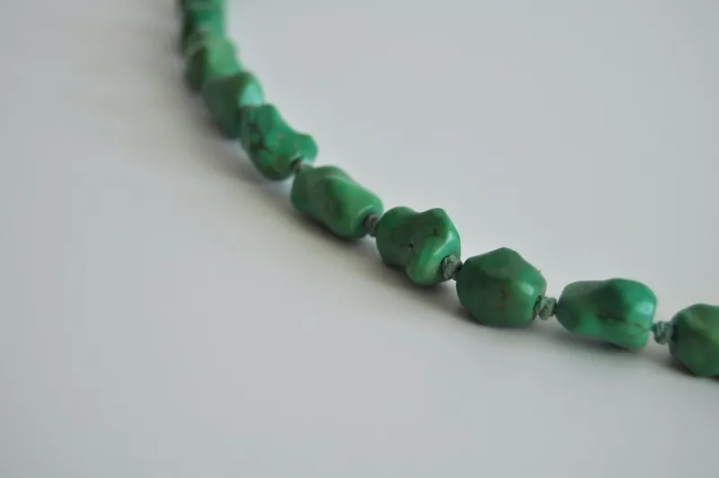 Pamono Vintage Necklace with Genuine Turquoise and Sterling Silver by Erik Poul Fenster, Denmark> Necklaces
