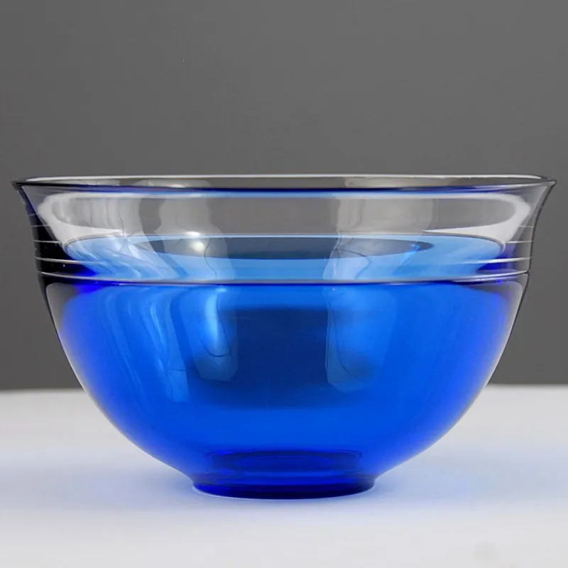 New Pamono Vintage Neptunus Glass Bowl by Lars Hellsten for Orrefors, 1960s