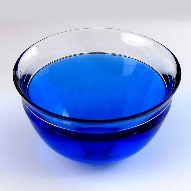 New Pamono Vintage Neptunus Glass Bowl by Lars Hellsten for Orrefors, 1960s