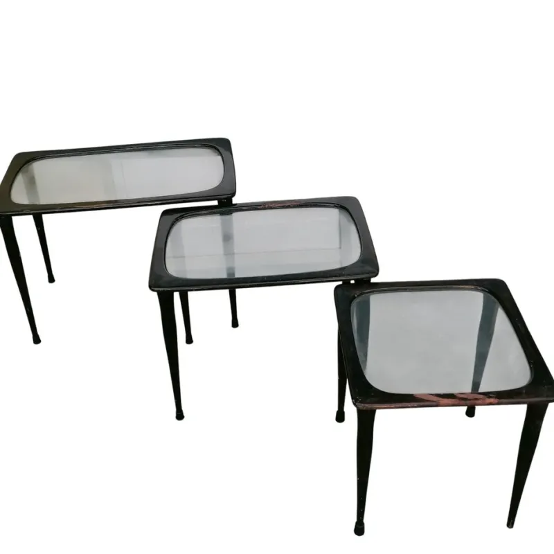 Pamono Vintage Nesting Tables, 1950s, Set of 3> Coffee & Side Tables