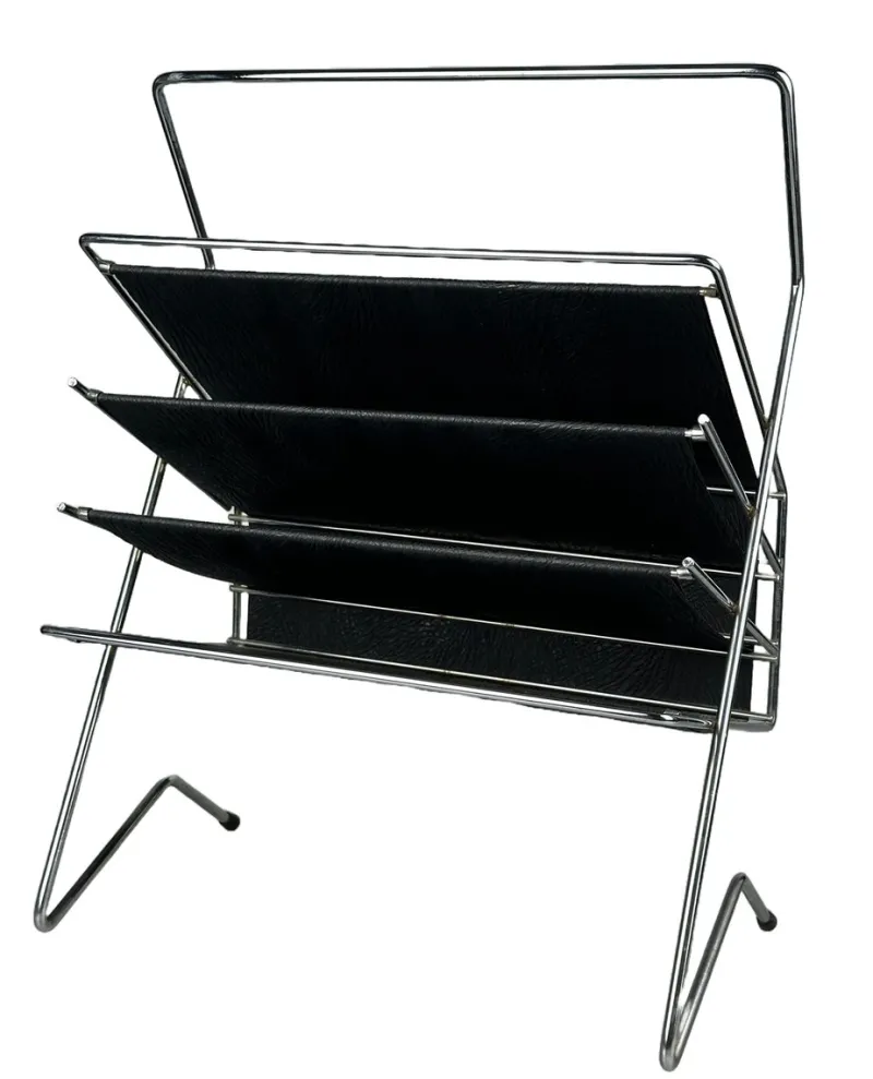 Pamono Vintage Newspaper in Metal and Plastic, 1960s> Magazine Racks
