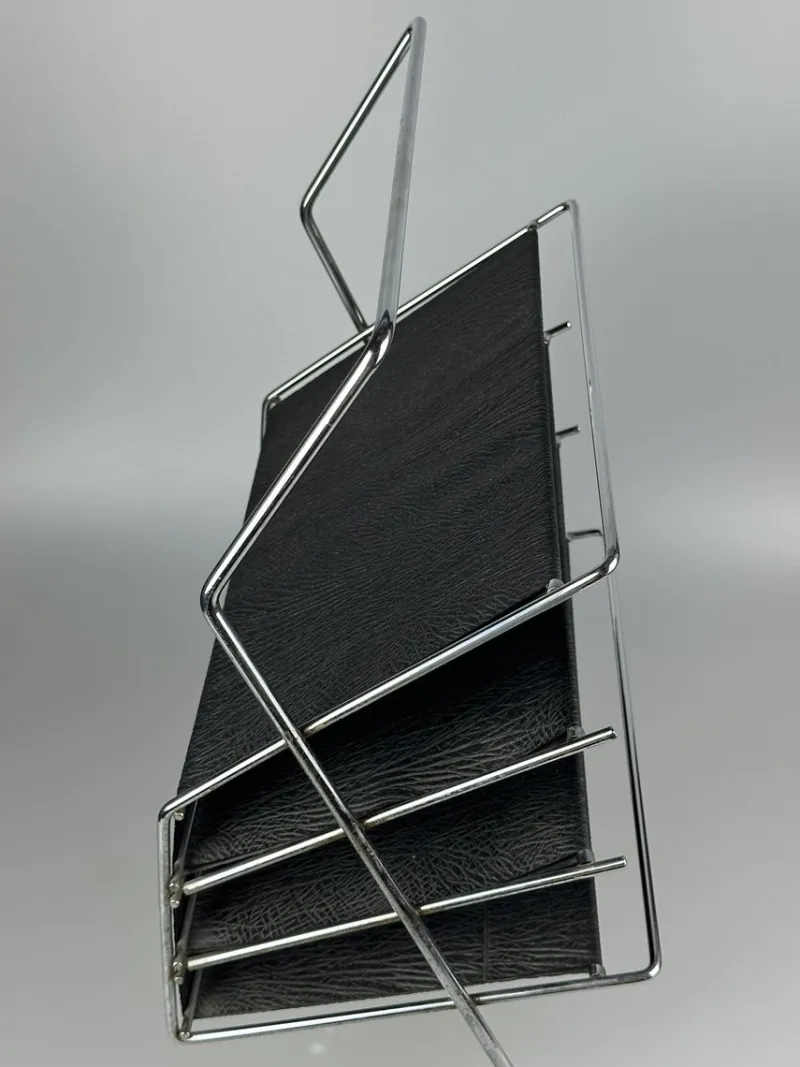 Pamono Vintage Newspaper in Metal and Plastic, 1960s> Magazine Racks